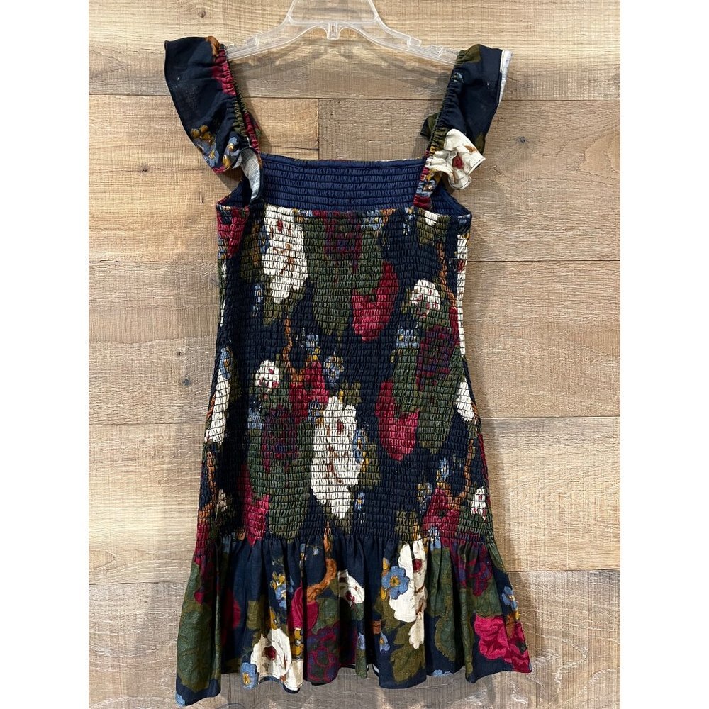 Sir the Label Francesca Shirred Mini Dress Print Size 2/ US 6 - Picture 5 of 9